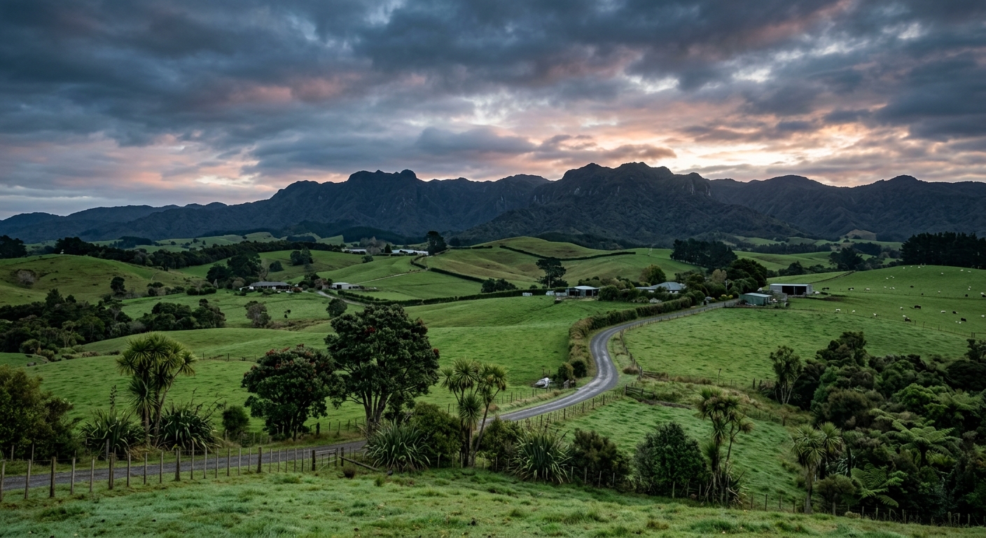 Northland landscape at dawn